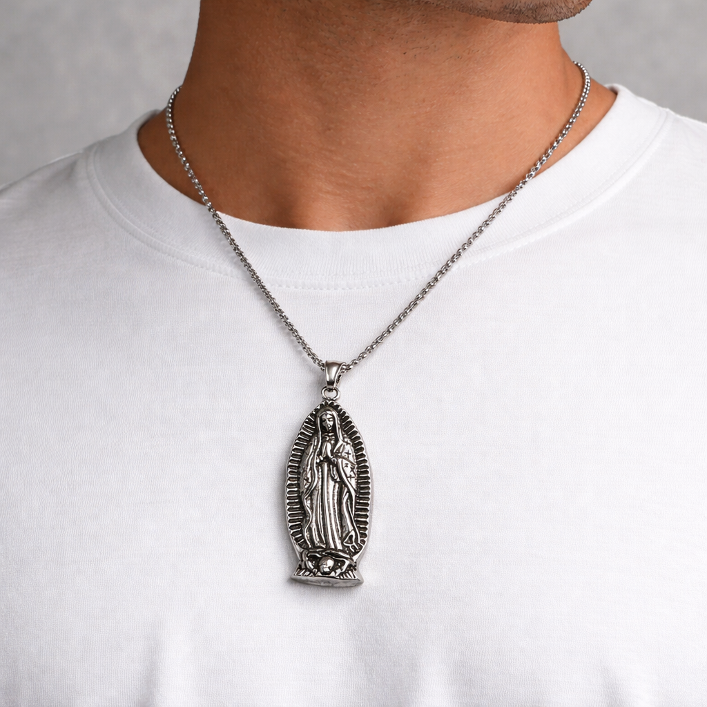 VIRGIN MARY PRAYER NECKLACE