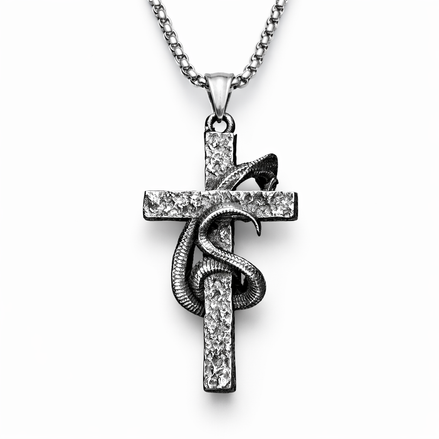 GENESIS 3:15 CROSS NECKLACE