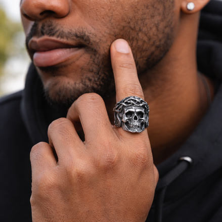 JESUS SKULL RING