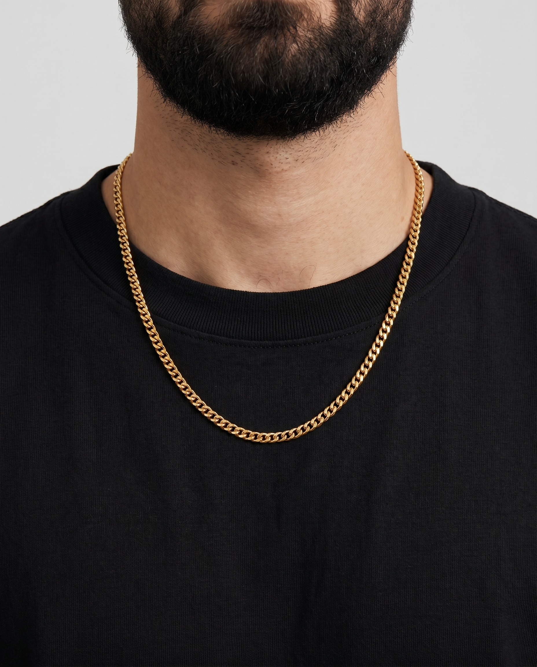 PREMIUM 18K STAINLESS STEEL CUBAN CHAIN 3MM