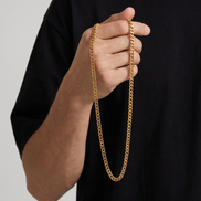PREMIUM 18K STAINLESS STEEL CUBAN CHAIN 3MM