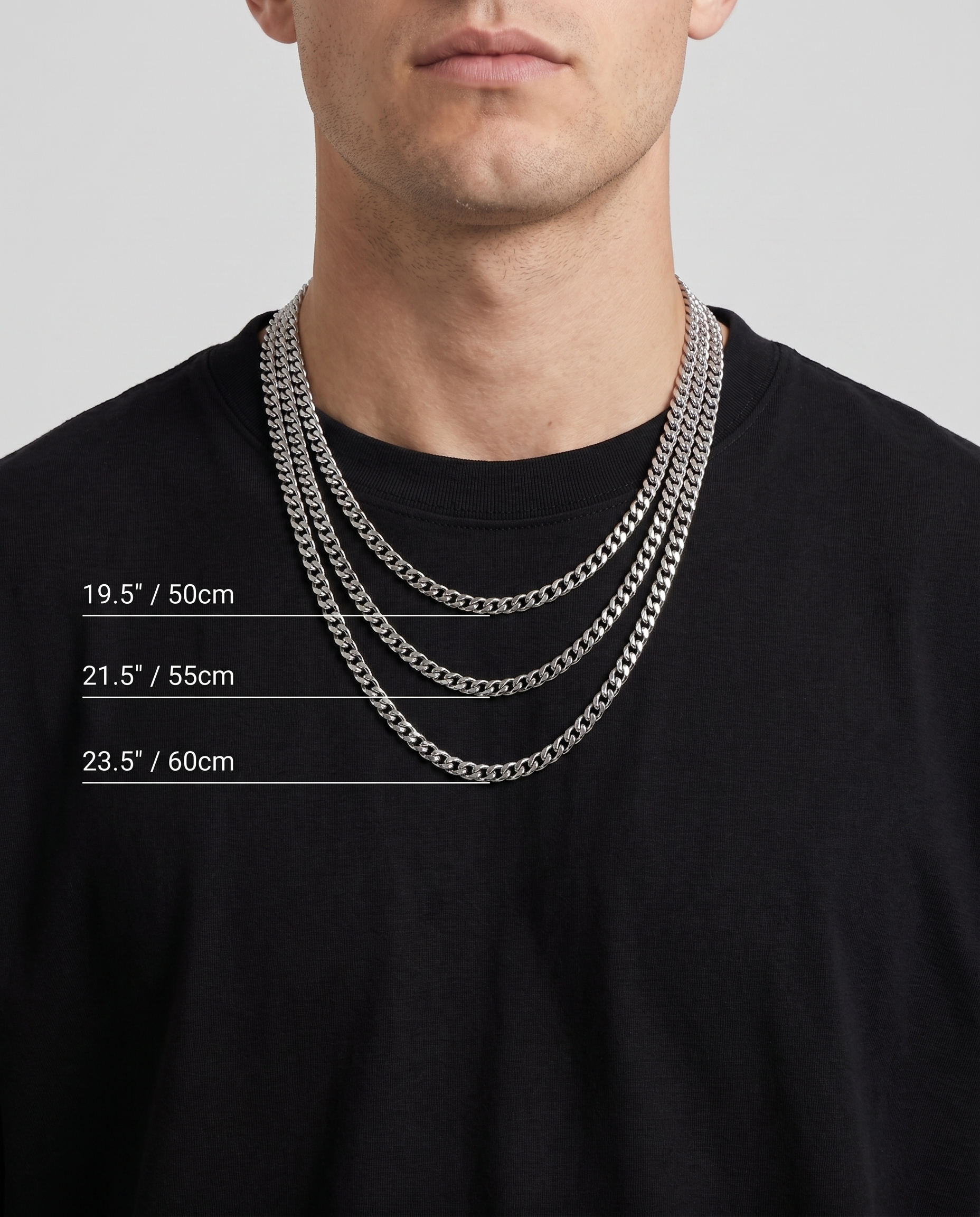 PREMIUM STAINLESS STEEL CUBAN CHAIN 3MM