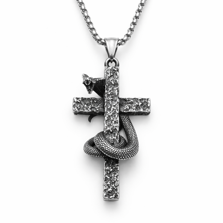 GENESIS 3:15 CROSS NECKLACE