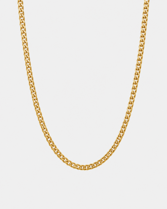PREMIUM 18K STAINLESS STEEL CUBAN CHAIN 3MM