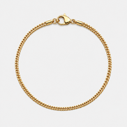 18K STAINLESS STEEL CUBAN BRACELET 3MM