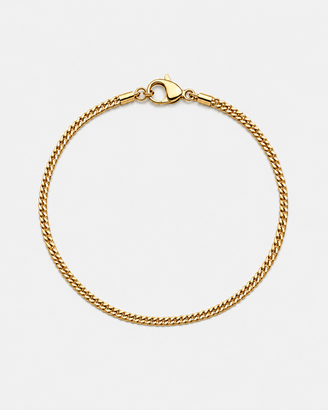 18K STAINLESS STEEL CUBAN BRACELET 3MM