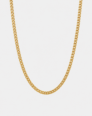 PREMIUM 18K STAINLESS STEEL CUBAN CHAIN 3MM