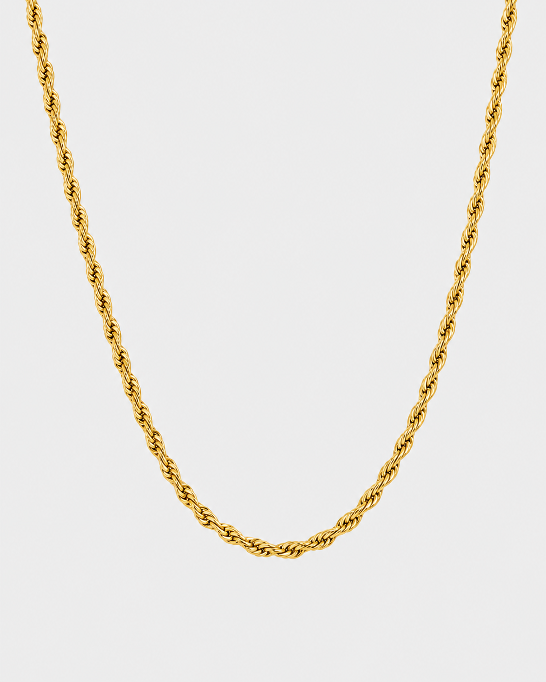 18K STAINLESS STEEL ROPE CHAIN 3MM
