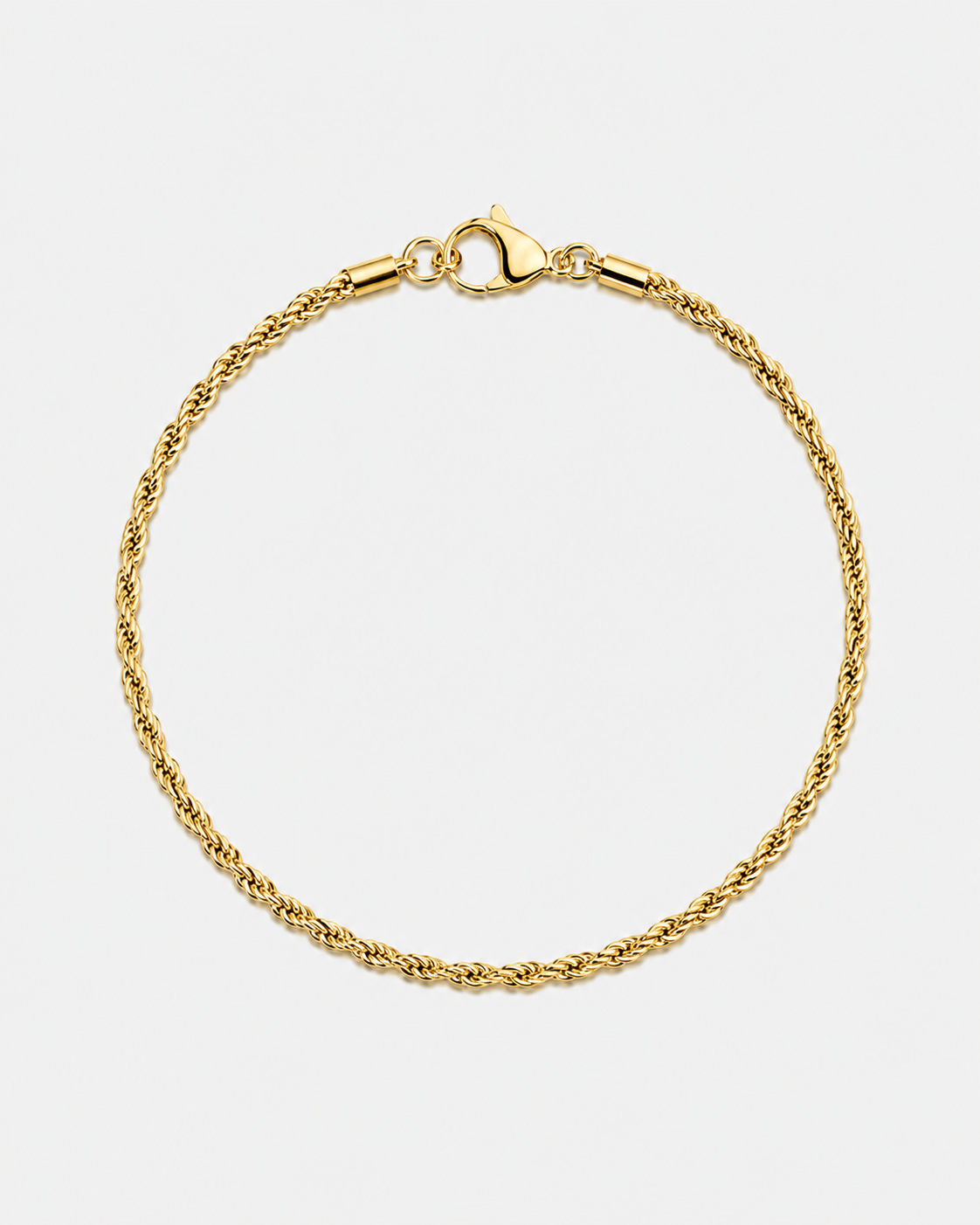 18K STAINLESS STEEL ROPE BRACELET 3MM