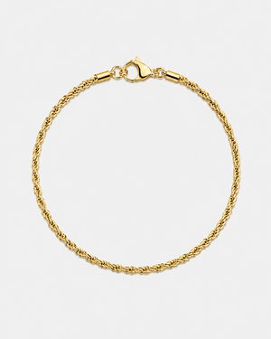 18K STAINLESS STEEL ROPE BRACELET 3MM