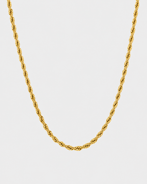 18K STAINLESS STEEL ROPE CHAIN 3MM
