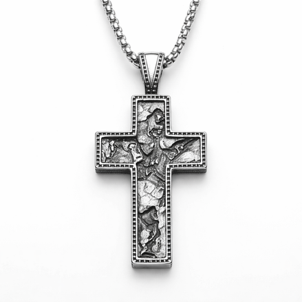 SKULL CROSS NECKLACE