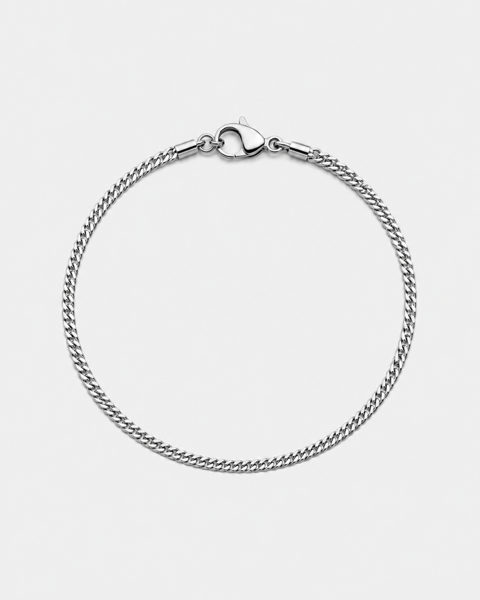 STAINLESS STEEL CUBAN BRACELET 3MM