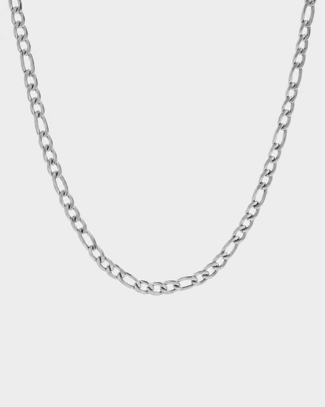 STAINLESS STEEL FIGARO CHAIN 3MM