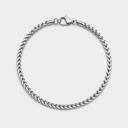 STAINLESS STEEL WHEAT BRACELET 3MM