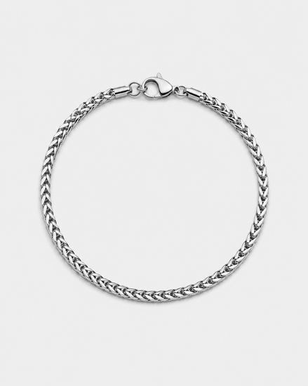 STAINLESS STEEL WHEAT BRACELET 3MM