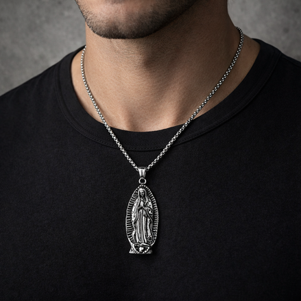 VIRGIN MARY PRAYER NECKLACE