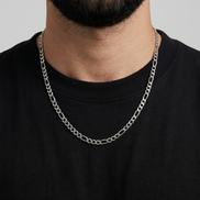STAINLESS STEEL FIGARO CHAIN 3MM