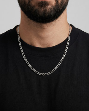 STAINLESS STEEL FIGARO CHAIN 3MM