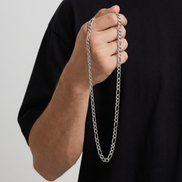 STAINLESS STEEL FIGARO CHAIN 3MM