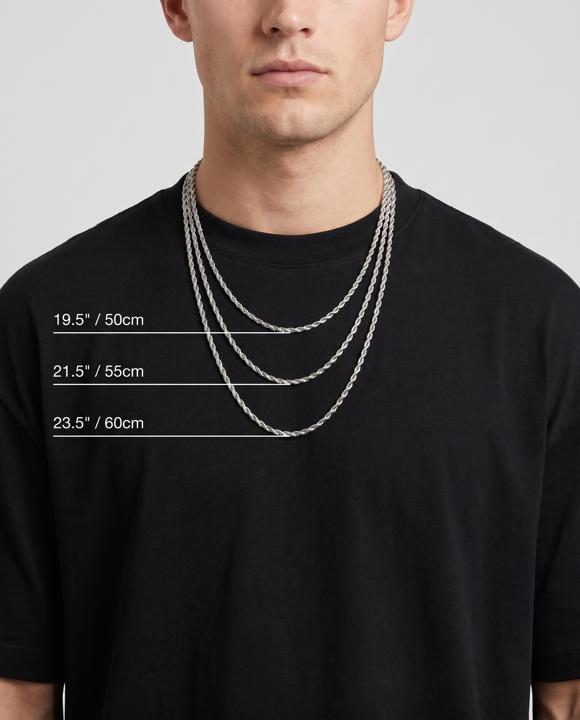 STAINLESS STEEL ROPE CHAIN 3MM