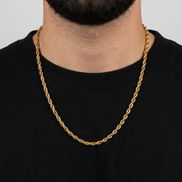 18K STAINLESS STEEL ROPE CHAIN 3MM