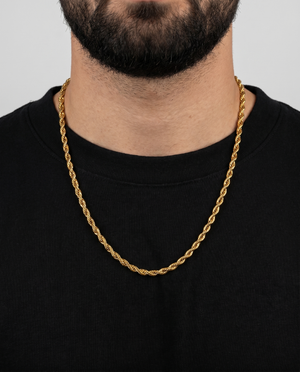18K STAINLESS STEEL ROPE CHAIN 3MM
