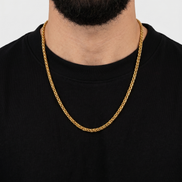 18K STAINLESS STEEL WHEAT CHAIN 3MM