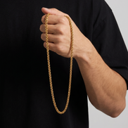 18K STAINLESS STEEL WHEAT CHAIN 3MM