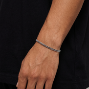 STAINLESS STEEL CUBAN BRACELET 3MM