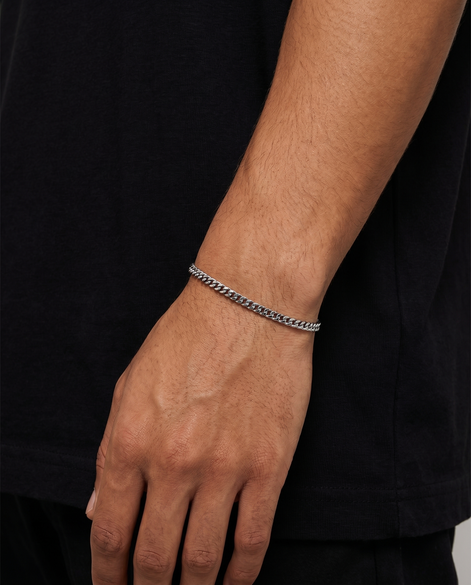 STAINLESS STEEL CUBAN BRACELET 3MM