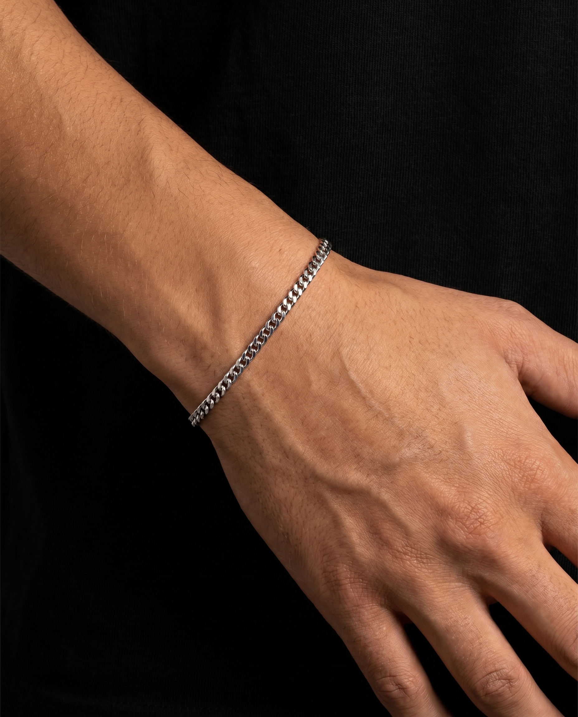 STAINLESS STEEL CUBAN BRACELET 3MM