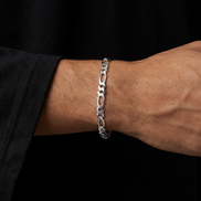 STAINLESS STEEL FIGARO BRACELET 3MM