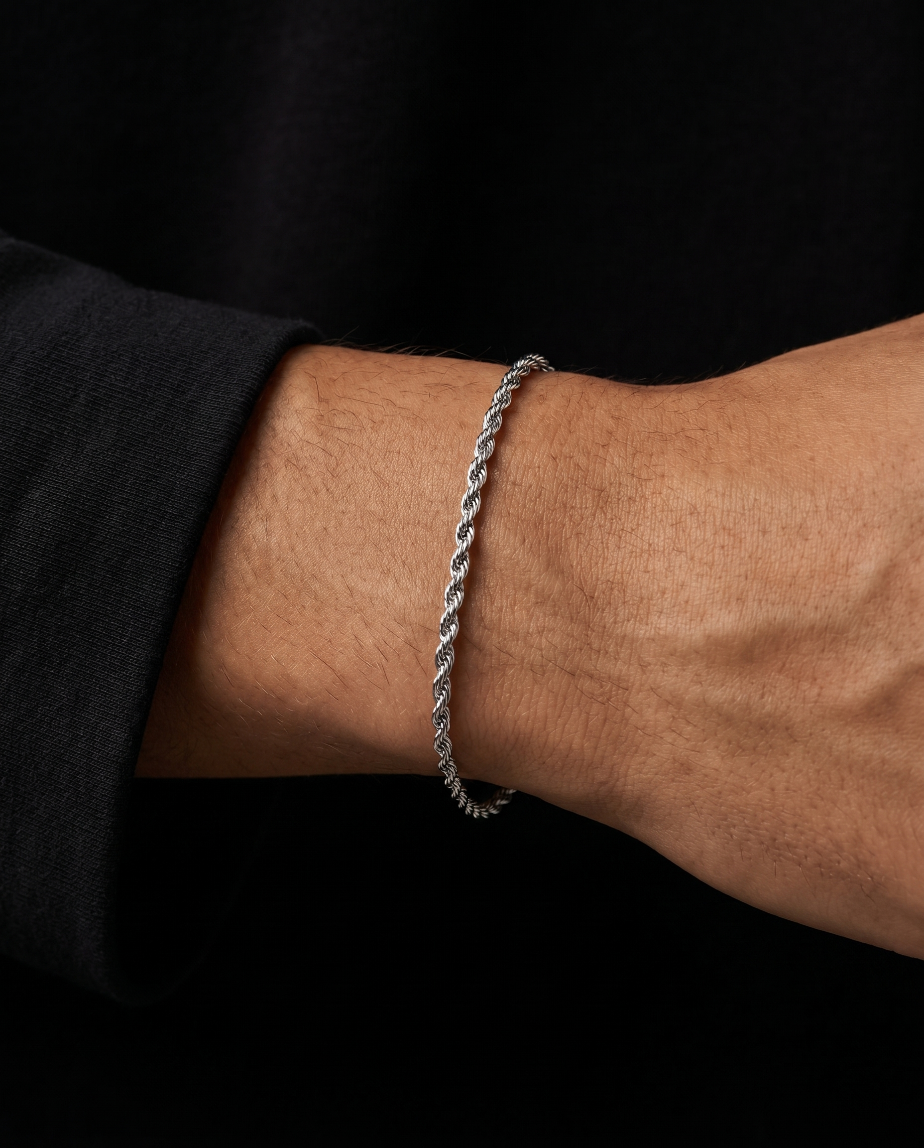 STAINLESS STEEL ROPE BRACELET 3MM