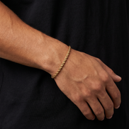 18K STAINLESS STEEL ROPE BRACELET 3MM