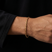 18K STAINLESS STEEL ROPE BRACELET 3MM
