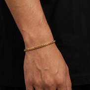 18K STAINLESS STEEL WHEAT BRACELET 3MM