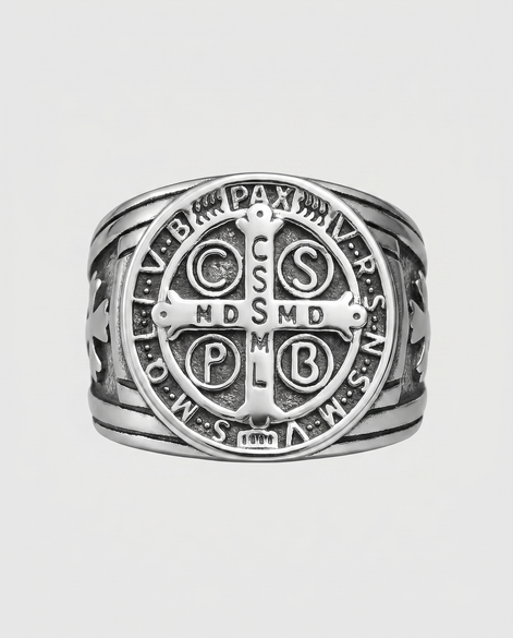 ST BENEDICT EXCORISM SIGNET