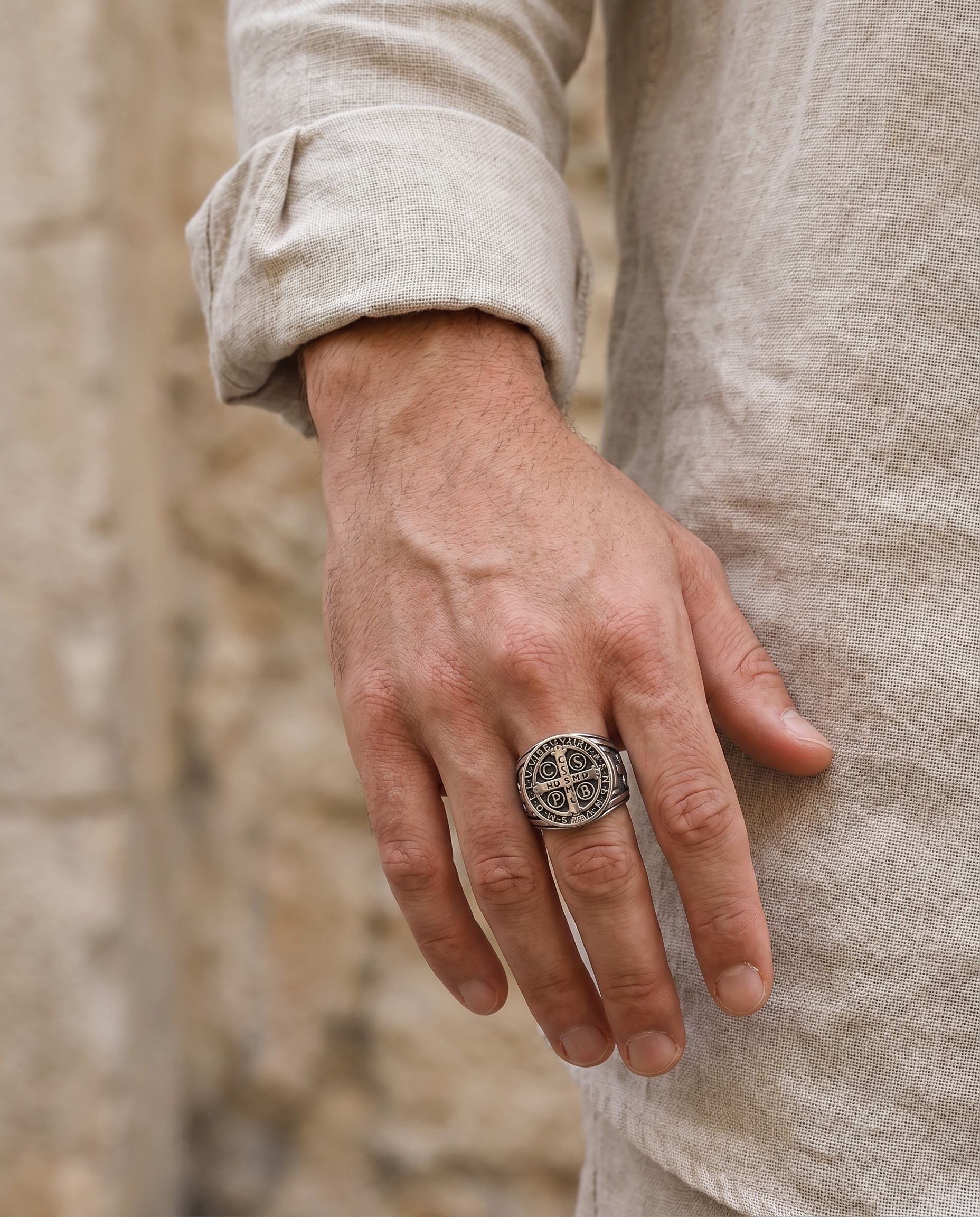 ST BENEDICT EXCORISM SIGNET