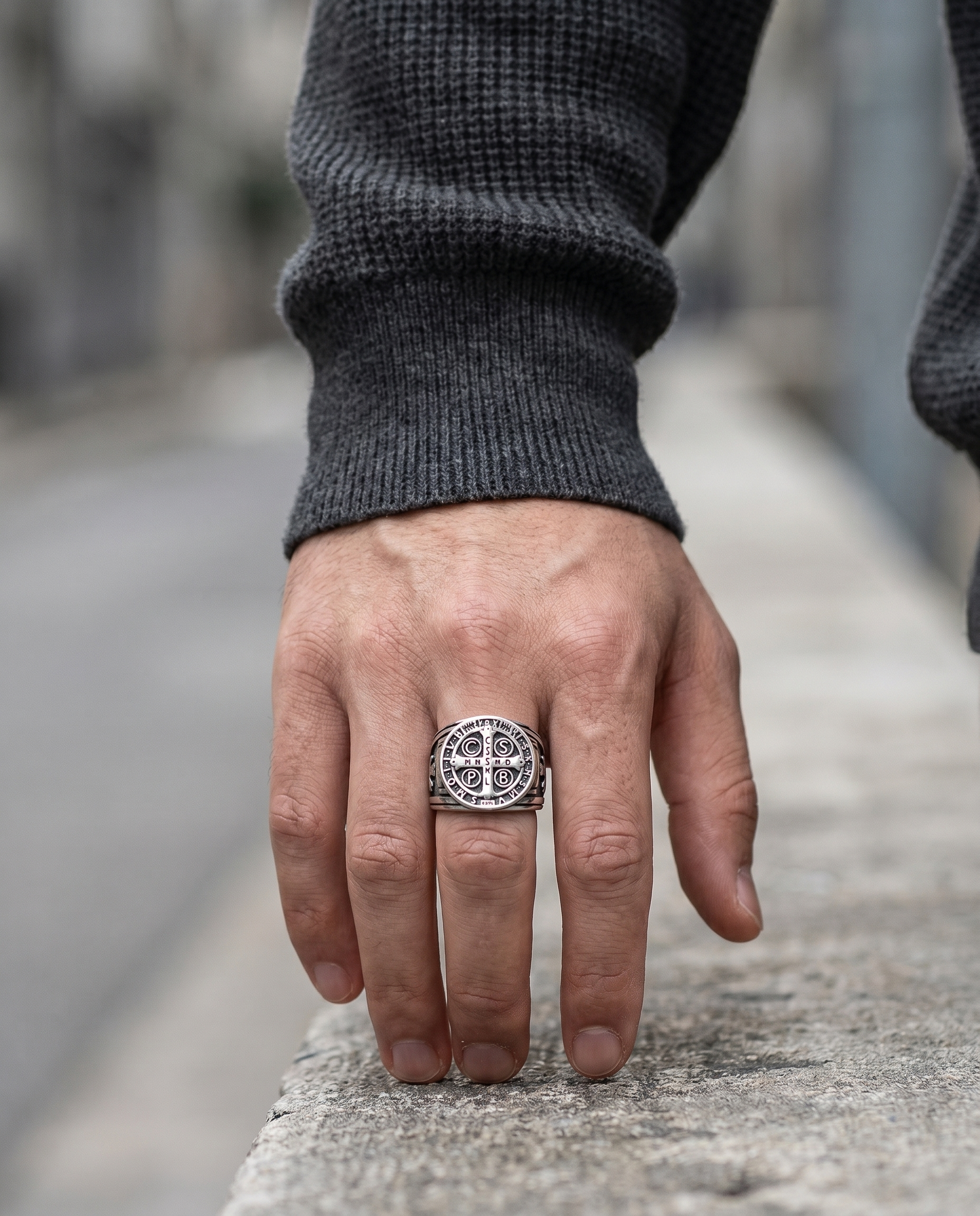 ST BENEDICT EXCORISM SIGNET